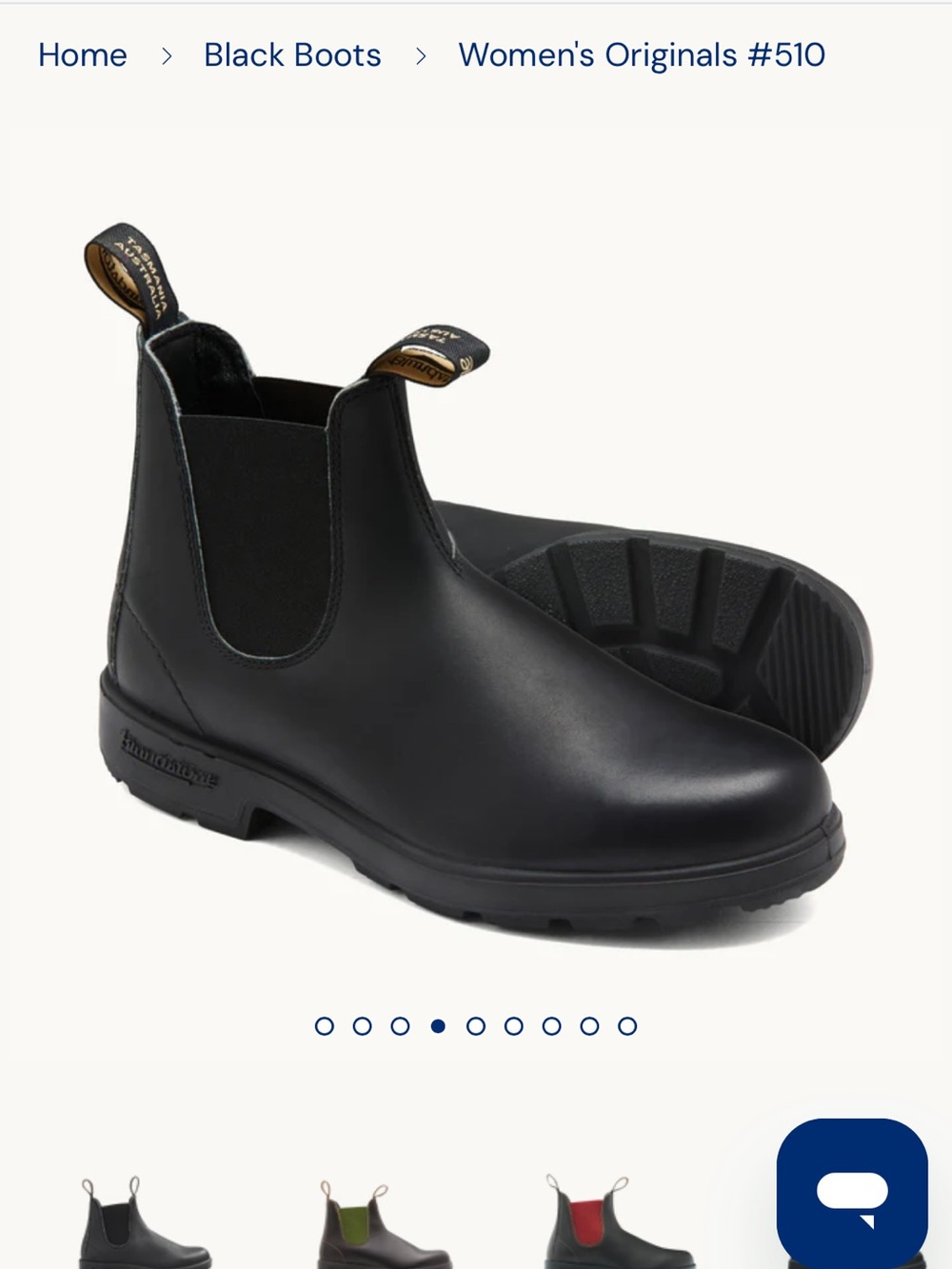 Blundstone originals #510 Black Chelsea Boots
